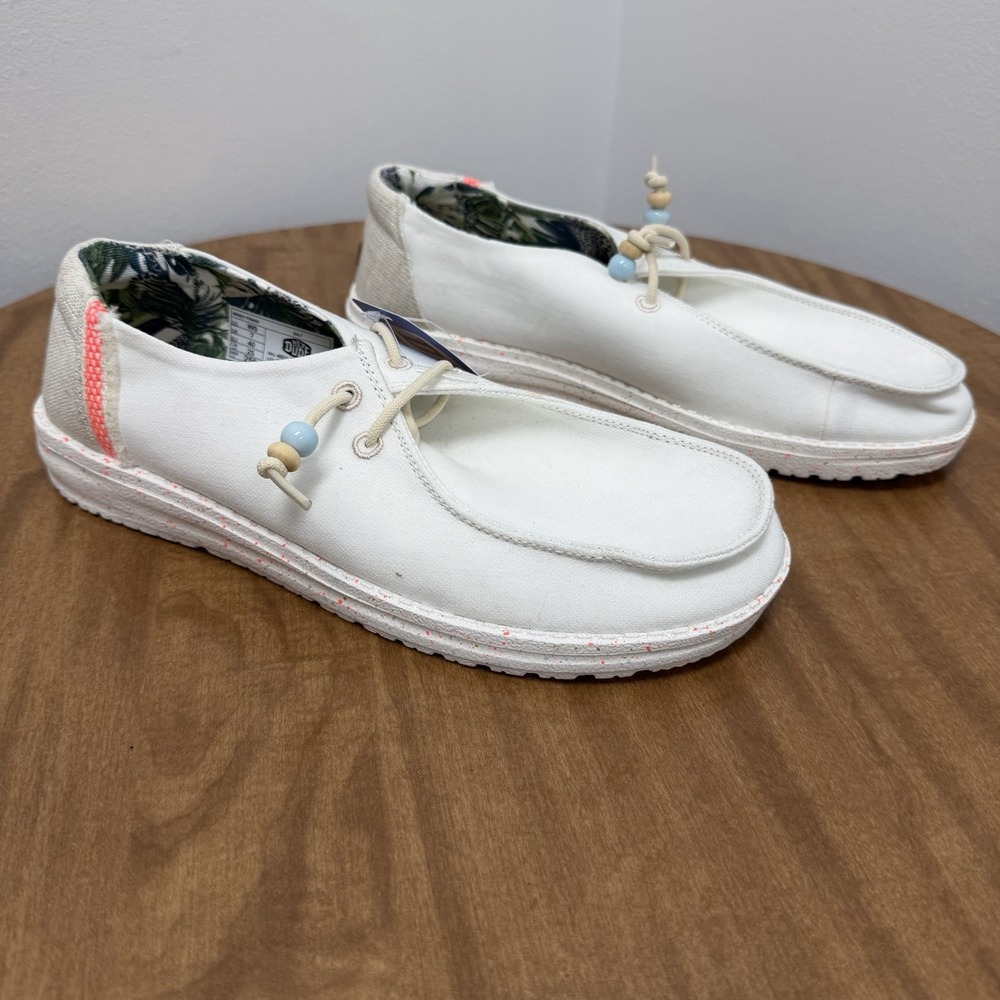 HEY DUDE WENDY FRINGE SALT Lightweight Slip-On Women's Shoe Sz W9